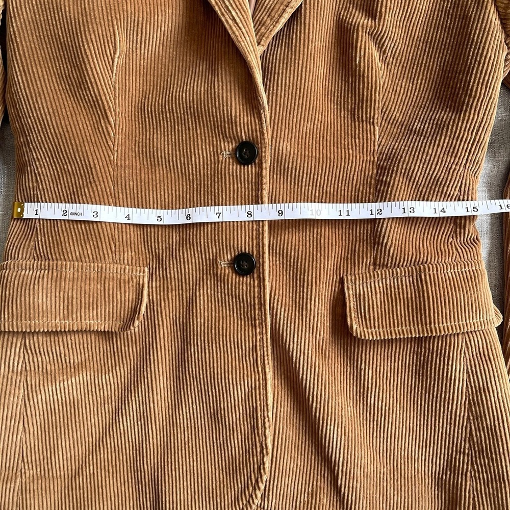 J.Crew Corduroy Blazer Jacket Camel Brown Preppy Academia Old Money Women Size 2 - Picture 6 of 16